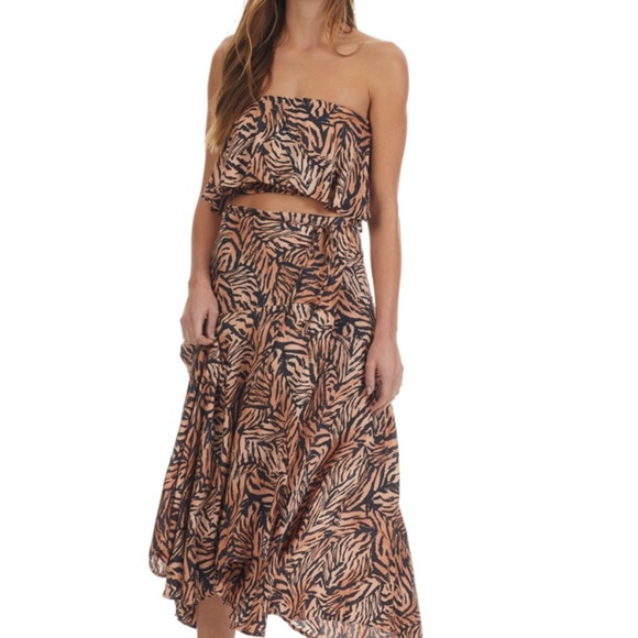 Tori Praver Swimwear Dresses & Skirts - Tori Praver Tiger Skirt Set NWT